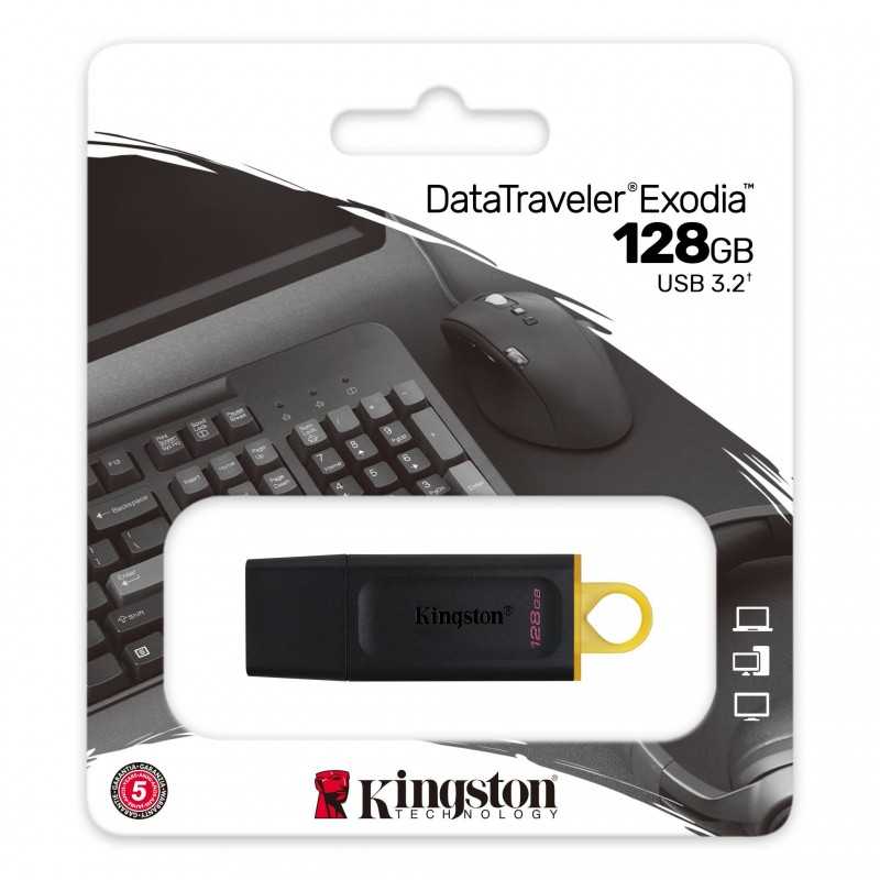 Cle Usb 128Go Kingston  3.2 Plastique (DTX/128GB)