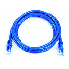 CORDON RESEAU 1M BLEU CAT6 