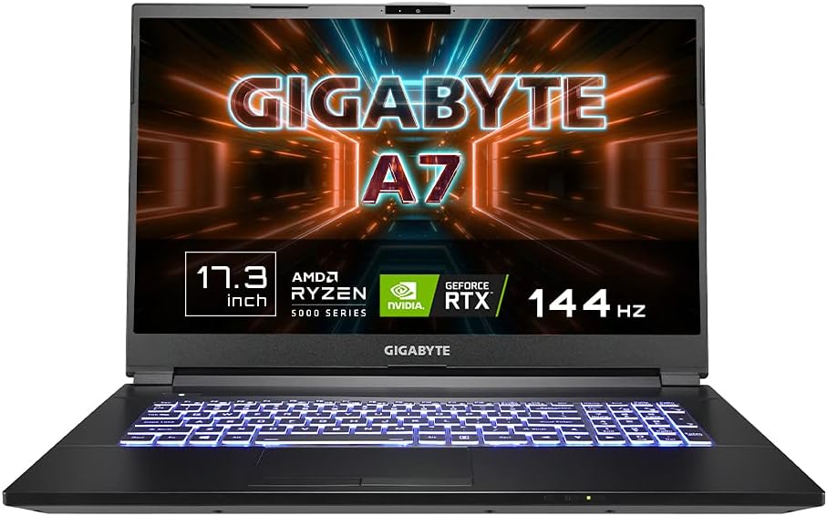 Pc Portable R7 Gigabyte A7 K1 5800H 16Go 512Go 17.3" Rtx 3060 6Go  (A7 K1-BDE1130SD)