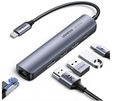 Mini Station d'accueil USB-C Ugreen  5en1 Avec Power Delivery 10919 Port Hdmi 4K + Port Vga + 2 Ports Usb + Port Rj45 + Port Usb C